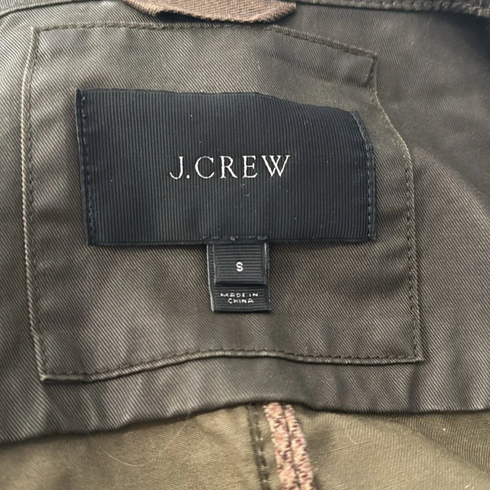 J Crew field utility cargo jacket waxed cotton heavyweight, size S green - Picture 3 of 3